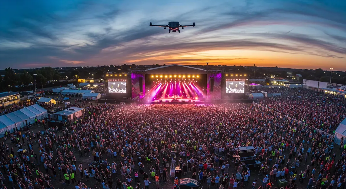 Drones na Cobertura de Shows e Festivais